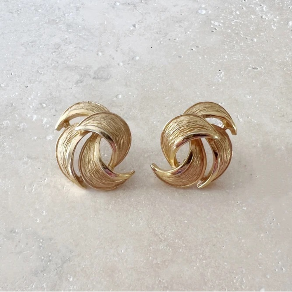 Vintage Givenchy Stud Statement Earrings - image 1